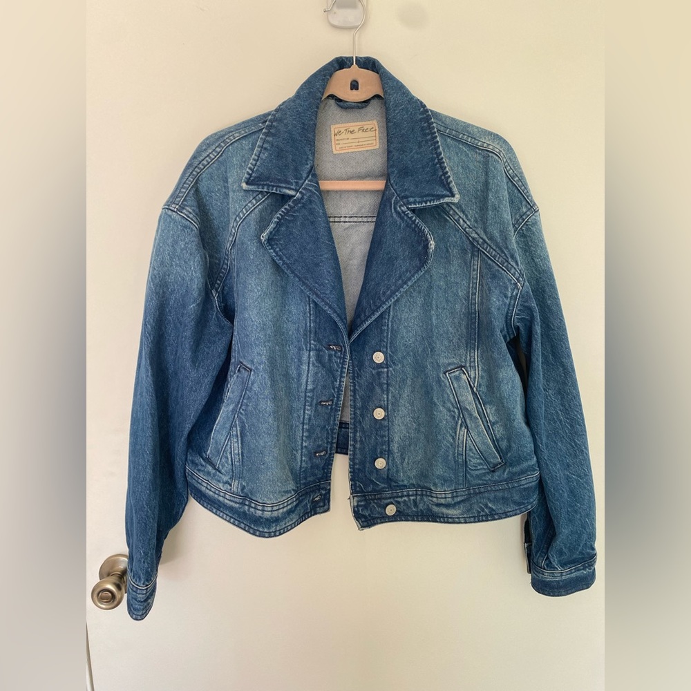 We The Free Denim Blazer Size L